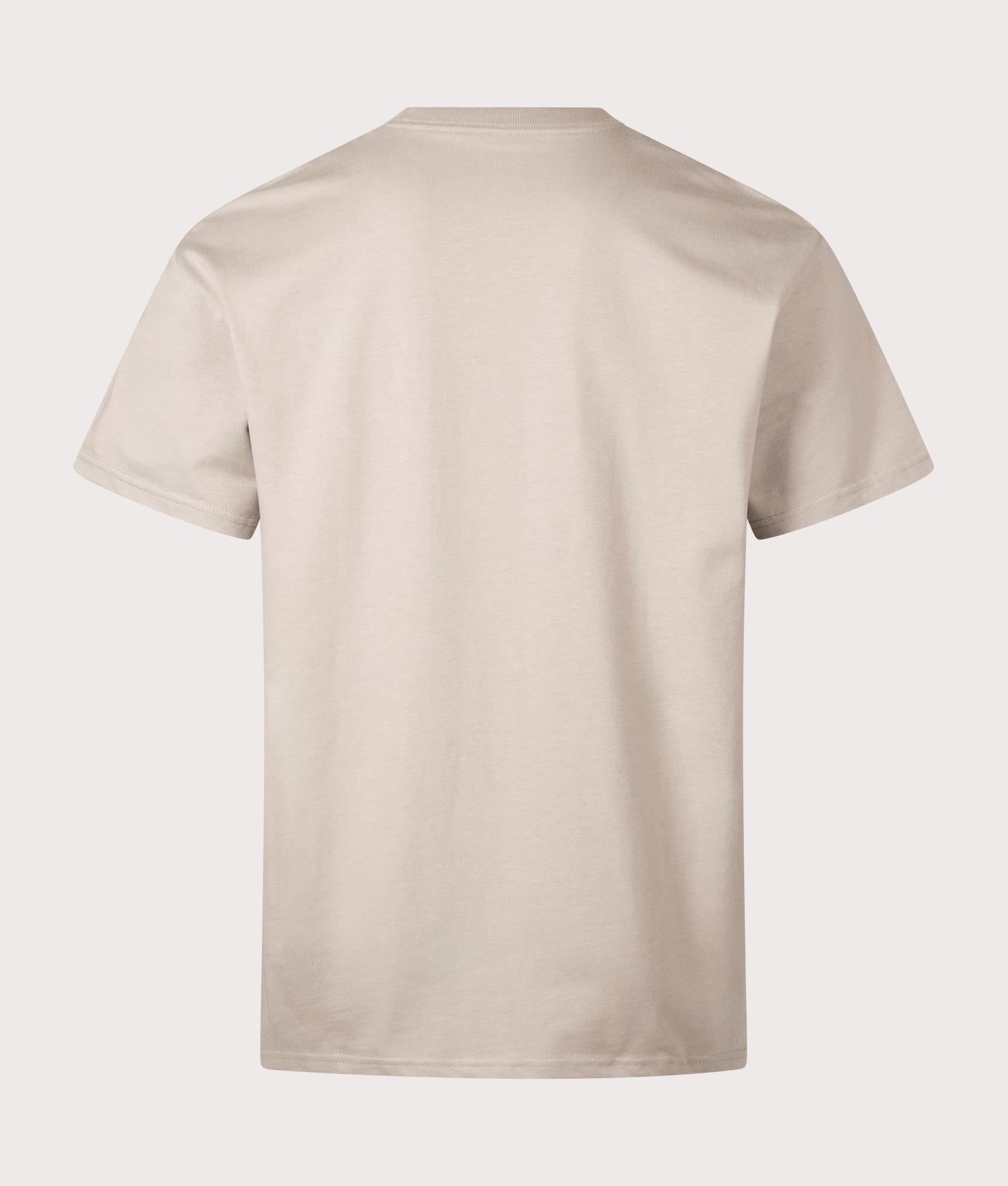 Carhartt WIP Chase T-Shirt in Dusky Beige/Gold. Shot at EQVVS.  Back shot. 