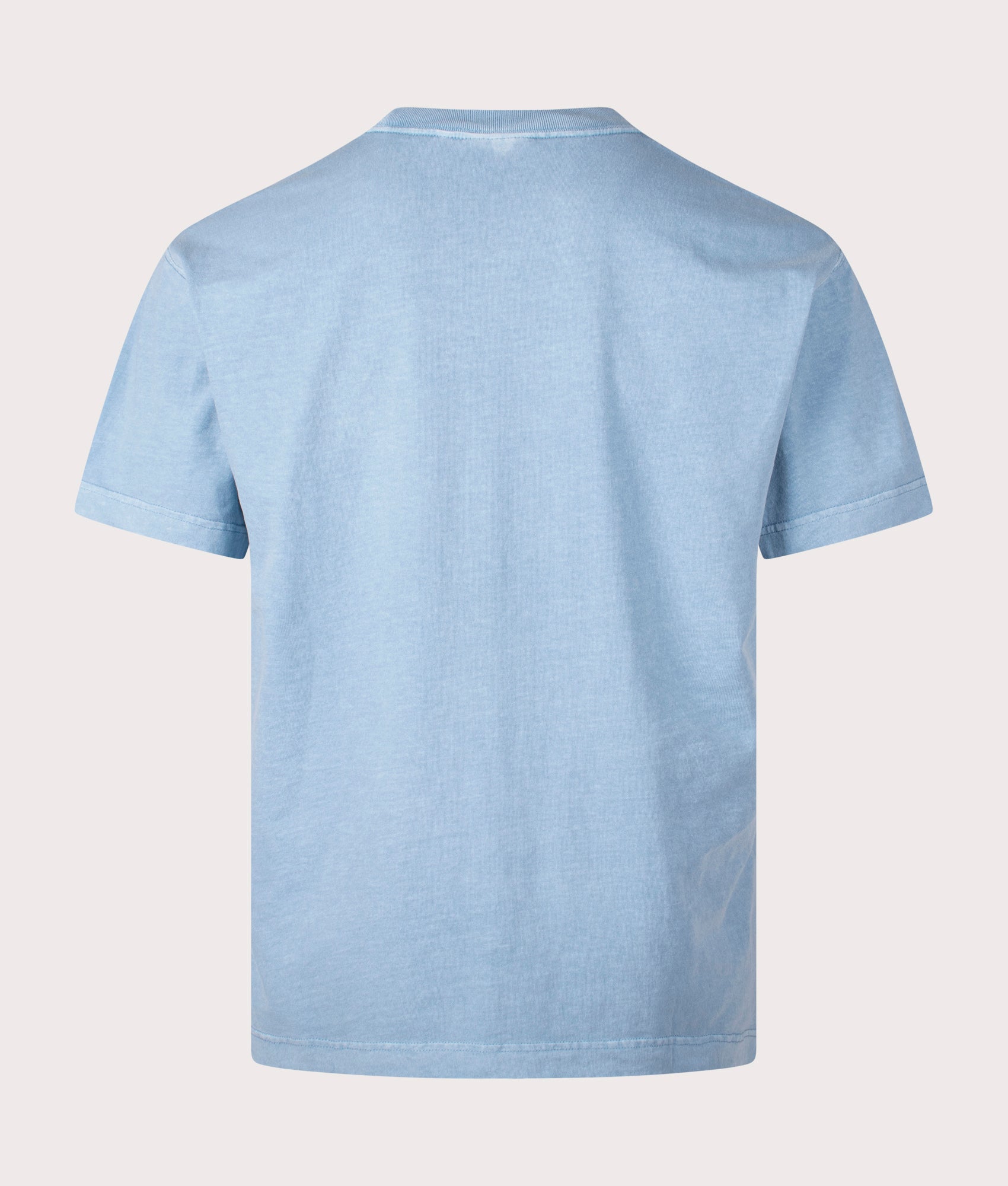 Carhartt WIP Relaxed Fit Nelson T-Shirt in Clay Blue, 100% Cotton at EQVVS. Back shot. 