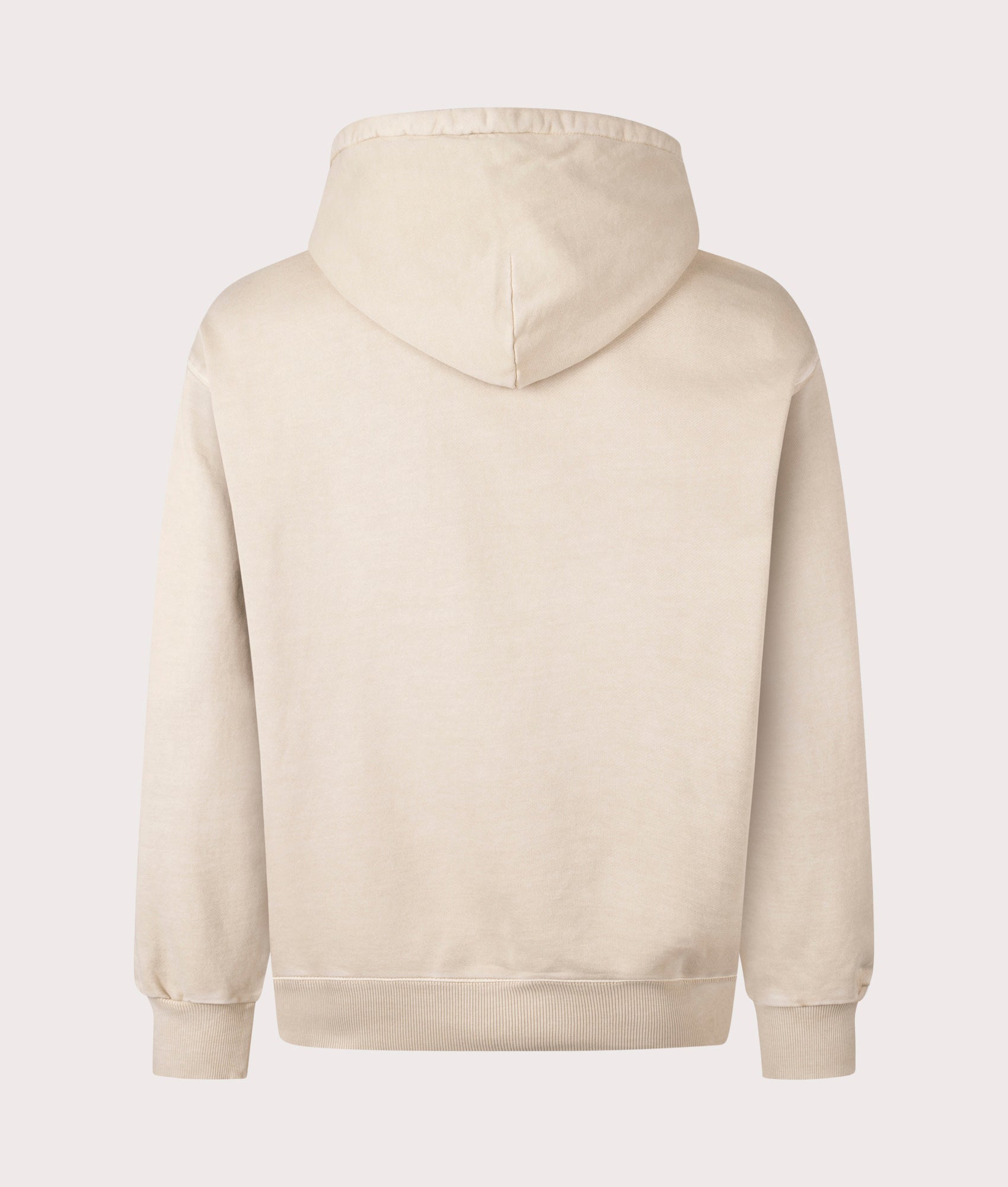 Carhartt WIP Oversized Nelson Hoodie in Fleur De Sel, 100% Cotton at EQVVS. Back shot. 