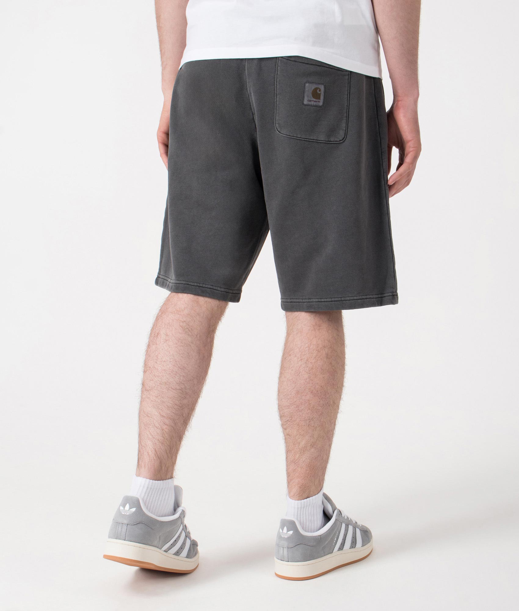 Relaxed Fit Nelson Sweat Shorts. Shot by EQVVS. Back shot.