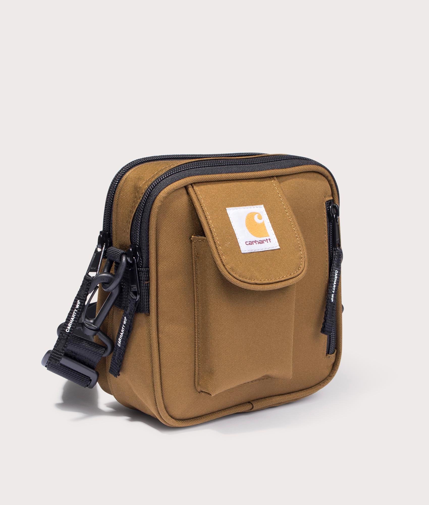 Small Essential Bag in Hamilton Brown | Carhartt WIP | EQVVS | Angle shot 