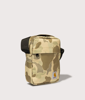 Jake Shoulder Pouch Bag in Camo Duck/Desert | Carhartt WIP | EQVVS | Front angle shot 