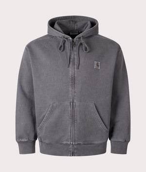 Carhartt WIP Nelson Zip-Through Hoodie in Graphite EQVVS Menswear