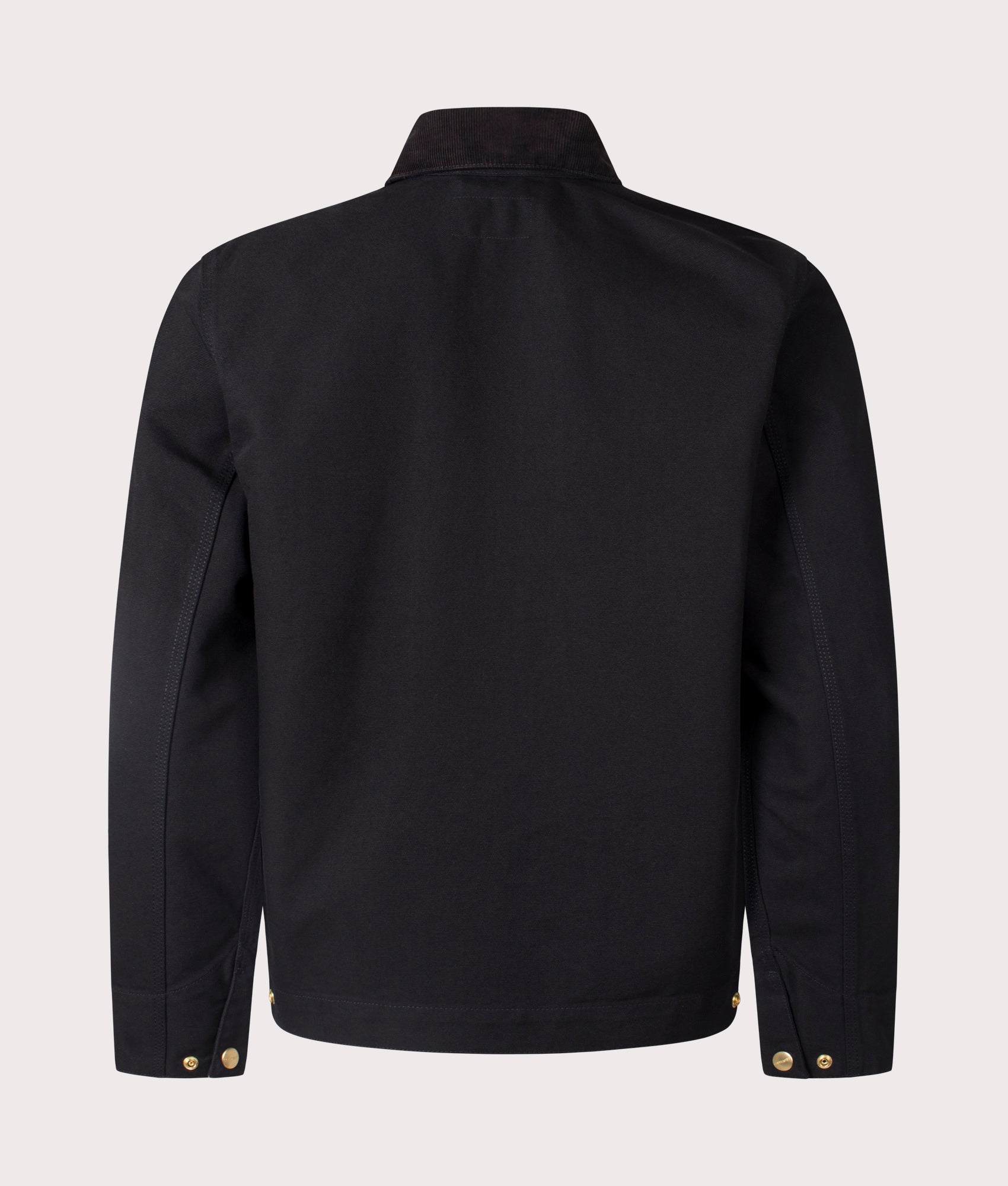 Carhartt WIP Detroit Jacket in Black at EQVVS Menswear. Back Shot.