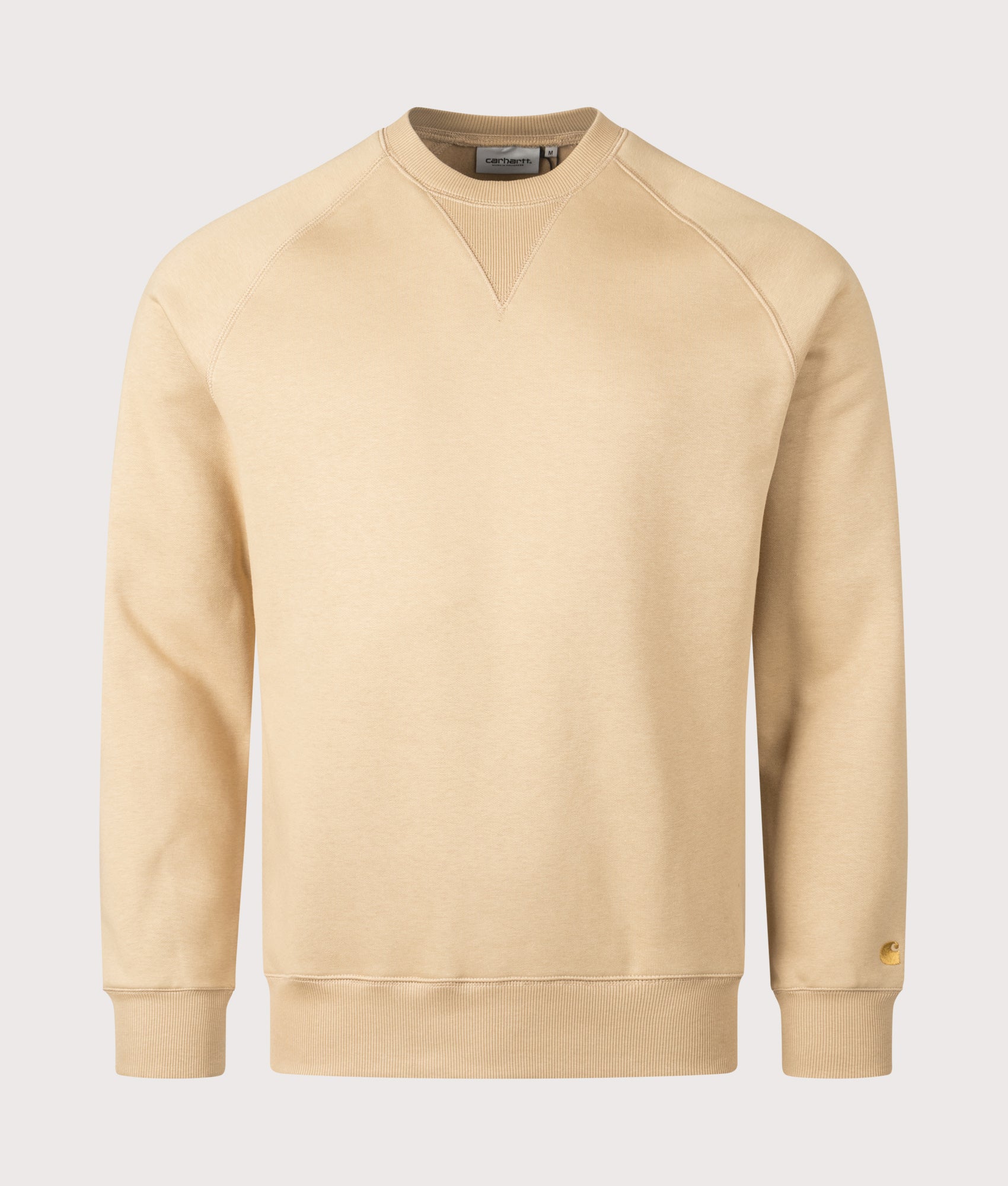 Carhartt WIP Chase Sweatshirt in Dusty H Brown. EQVVS Front Shot.