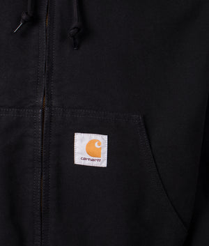 Carhartt WIP OG Active Jacket in Black at EQVVS Menswear Detail Shot