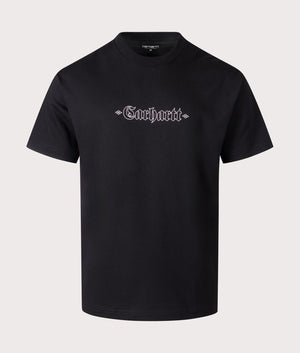 Carhartt WIP Relaxed Fit Greatest Hits T-Shirt in Black/White at EQVVS Menswear Front Shot