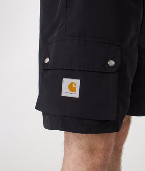 Regular Fit Irwin Shorts. Shot by EQVVS. Side detail shot.