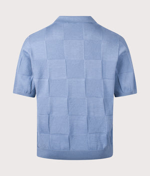 Checker Polo Shirt. Shot by EQVVS. Back shot.