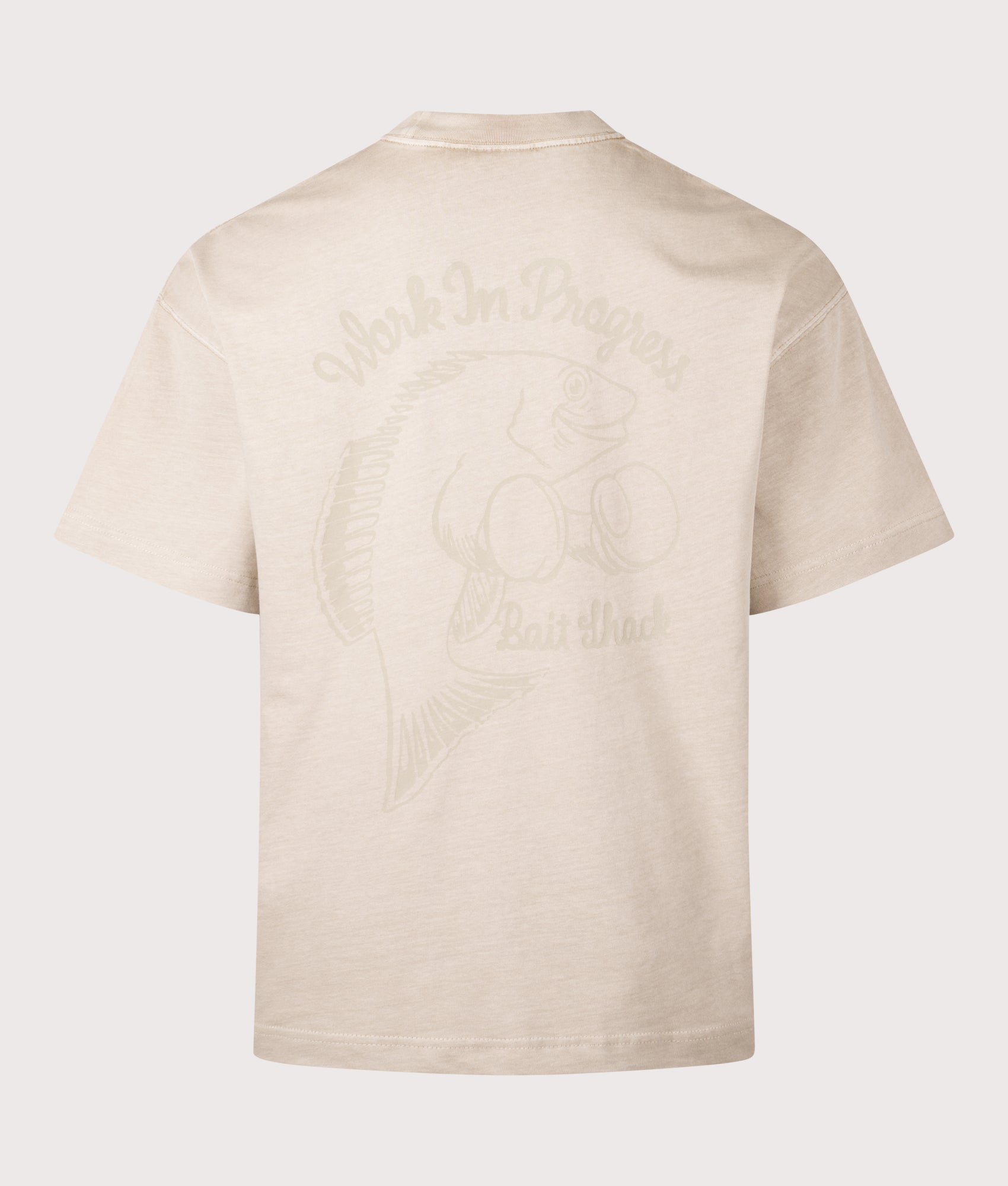 Relaxed Fit Bait Shack T-Shirt. Shot by EQVVS. Back shot.