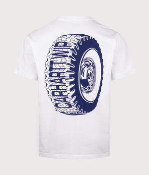 Relaxed Fit Tire T-Shirt. Shot by EQVVS. Back shot.