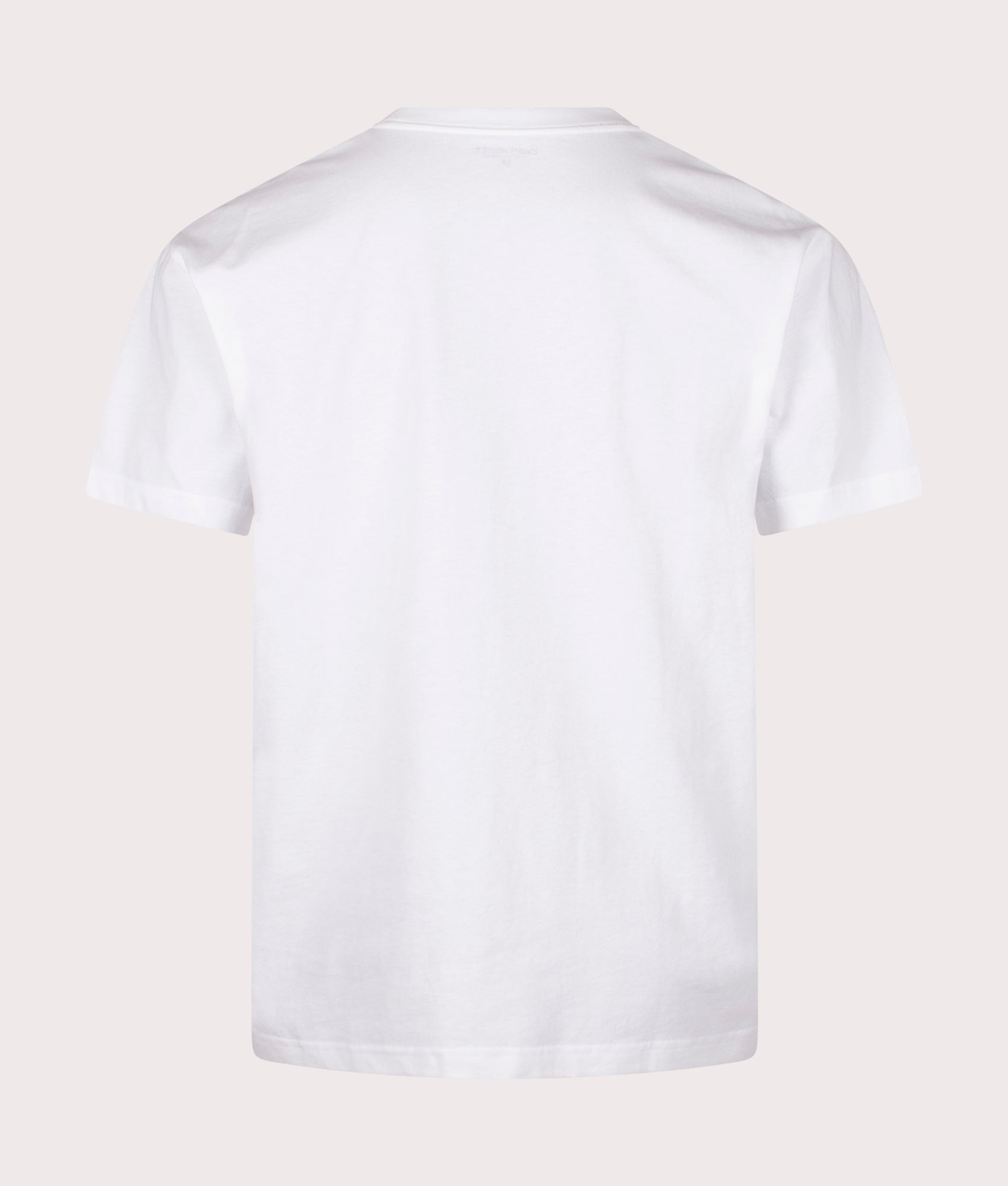 Carhartt WIP Relaxed Fit Flaming Ducks T-Shirt in White, 100% cotton at EQVVS. Back shot. 