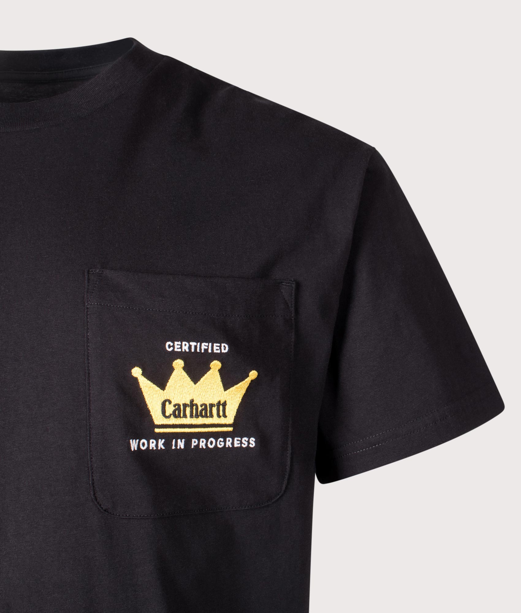 Relaxed Fit Crown Pocket T-Shirt. Shot by EQVVS. Detail shot.