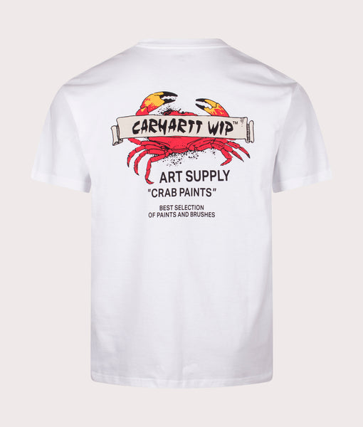 Tシャツ・カットソー Carhartt SS25 'Crab Paint' T-shirt (I034778 2M2XX) Carhartt WIP Crab Paint T-Shirt in Dark Green | SVD USA