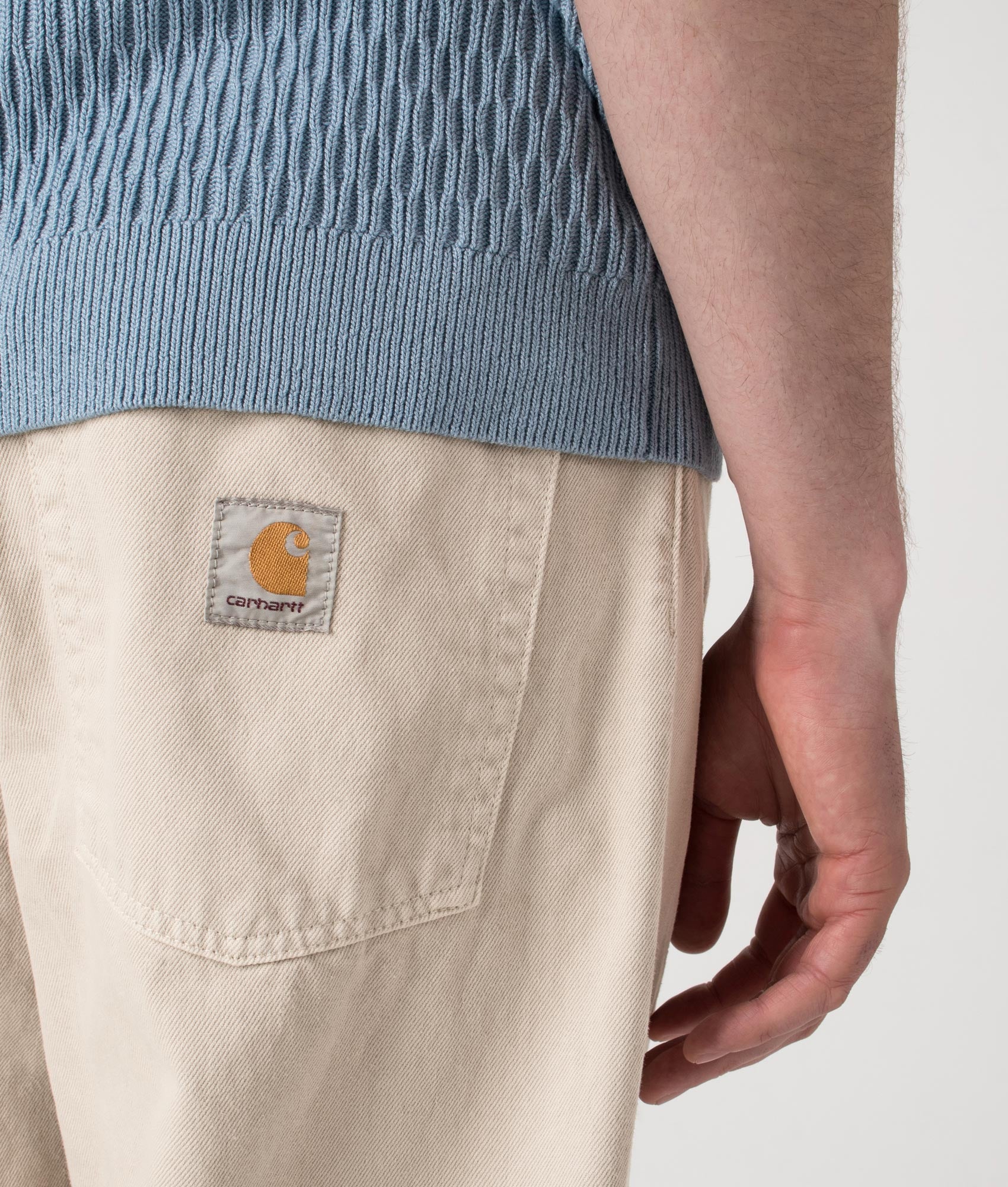 Relaxed Fit Brandon Jeans. Shot by EQVVS. Detail shot. 