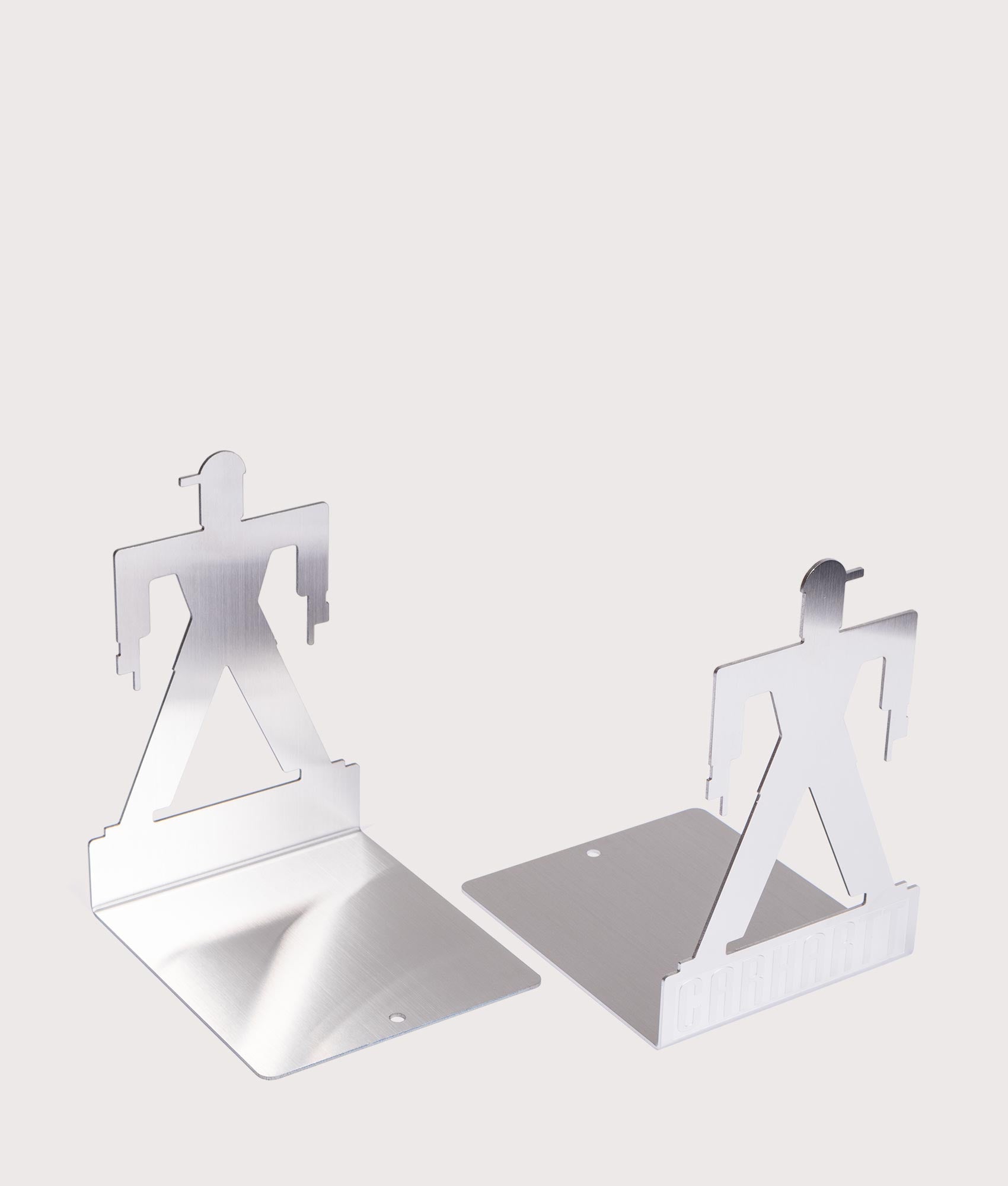 Carhartt WIP Foundation Bookends in Silver at EQVVS Menswear. Back shot.