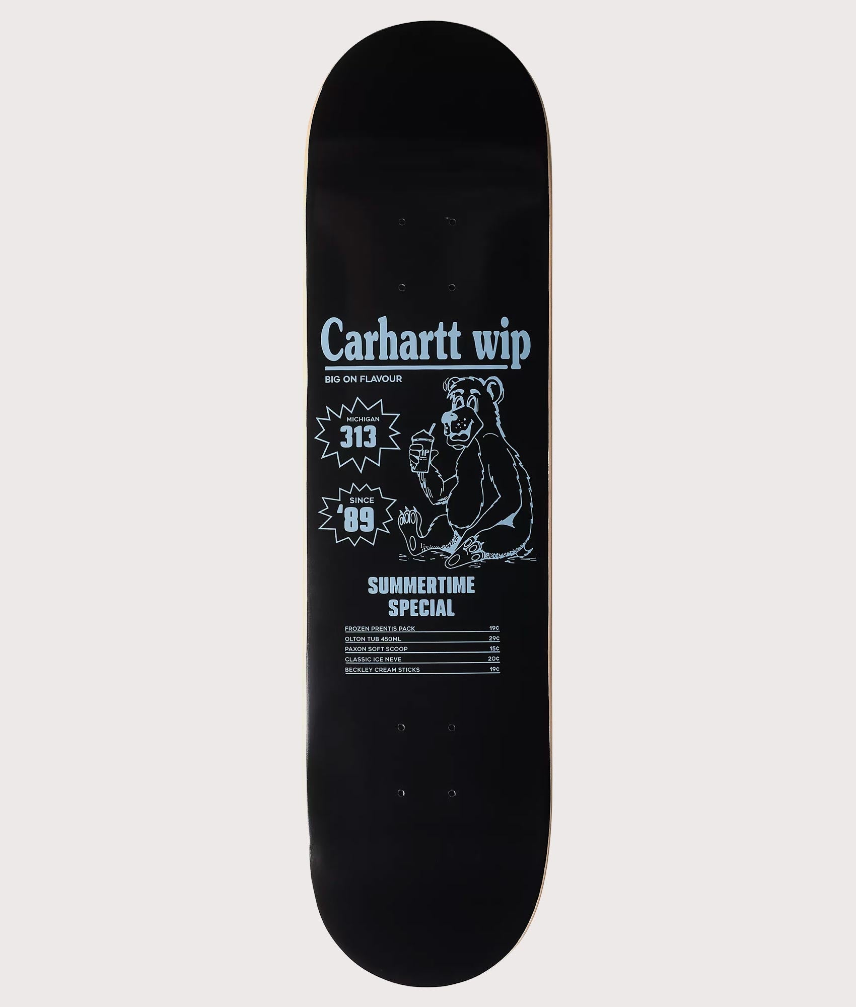 Carharrt WIP  Board 3 8.5inch in Black . Shot at EQVVS. Under graphic shot 