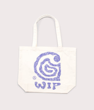 Canvas Graphic Tote Bag in Helix Print/Natural | Carhartt WIP | EQVVS | Front shot 