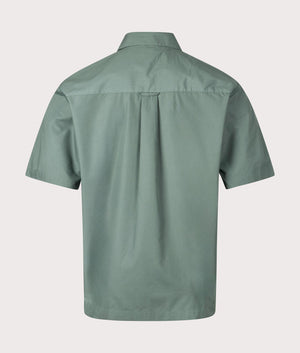 Carhartt WIP Relaxed Fit Craft Shirt in Silver Pine at EQVVS. Back shot.