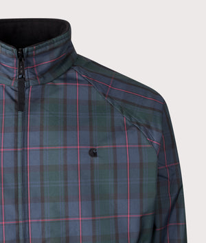 Reversible Planer Jacket in Air Force Blue/Black. | Carhartt WIP | Shot at EQVVS | Front detail shot 