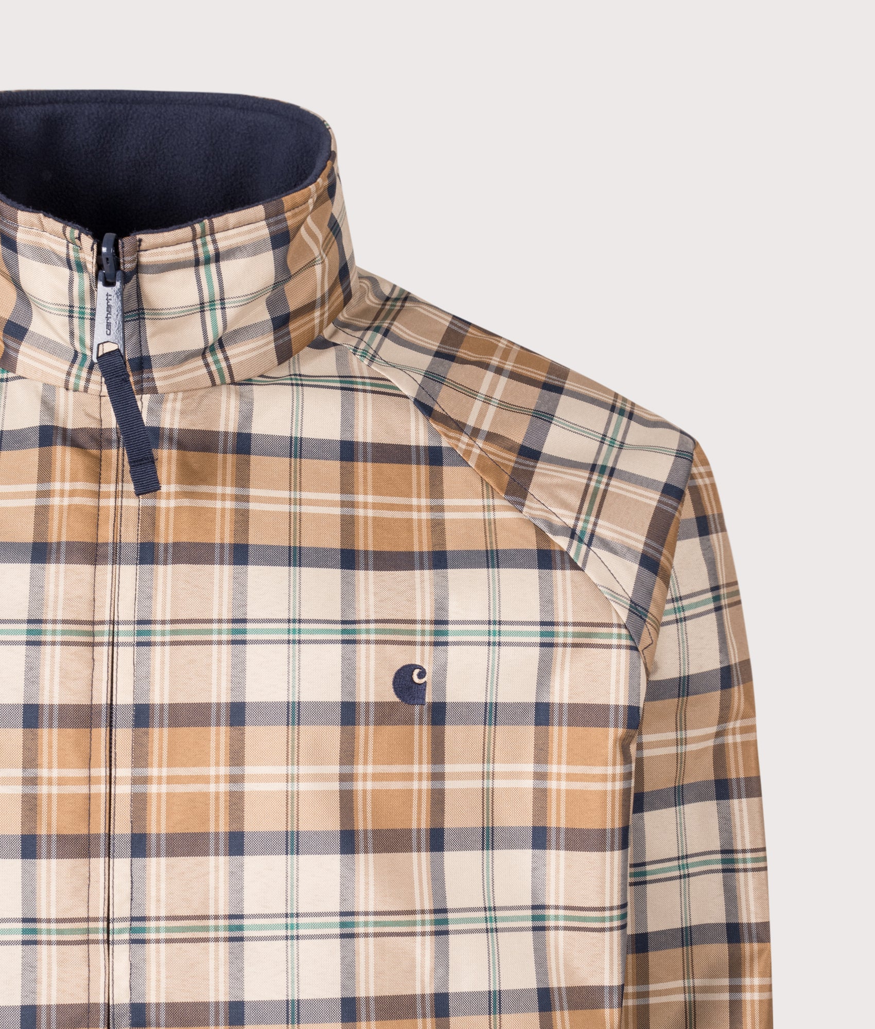 Reversible Planer Jacket. Shot by EQVVS. Front check detail shot.