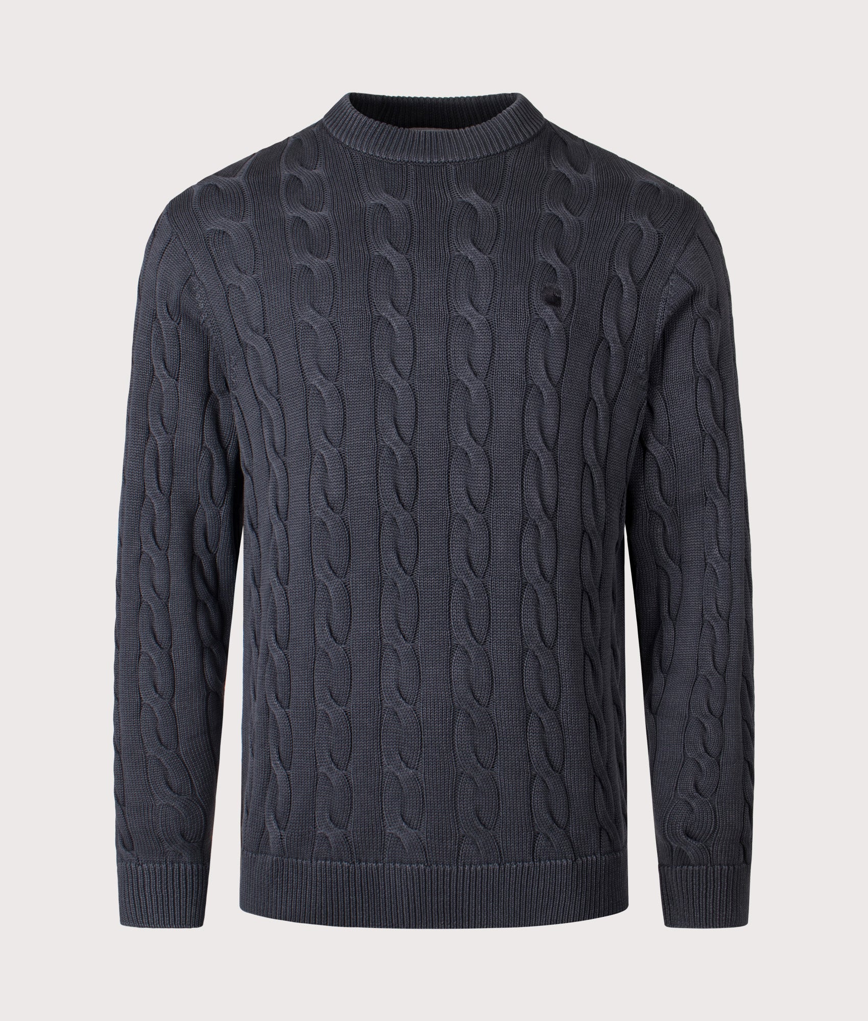 Carter Cable Knit Jumper. Shot by EQVVS. Front shot.