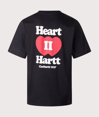 Relaxed Fit Heart II Hartt T-Shirt: 89XX Black 