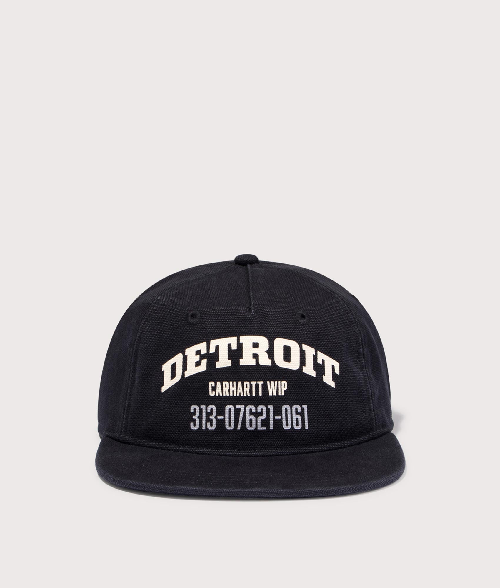 Arcan Cap in Black. 100% Cotton | Carhartt WIP | EQVVS | Front shot 