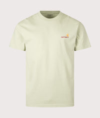 Relaxed Fit American Script T-Shirt: UVXX Pale Olive 