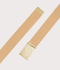 Heart Clip Belt: 2N1XX Dusty H Brown/Gold 