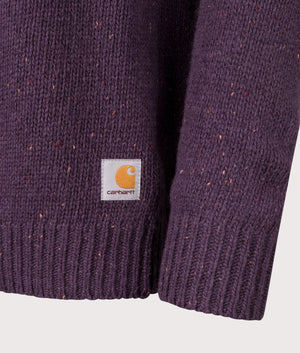 Anglistic Jumper in Speckled Lokers | Carhartt WIP | EQVVS | Front detail shot 