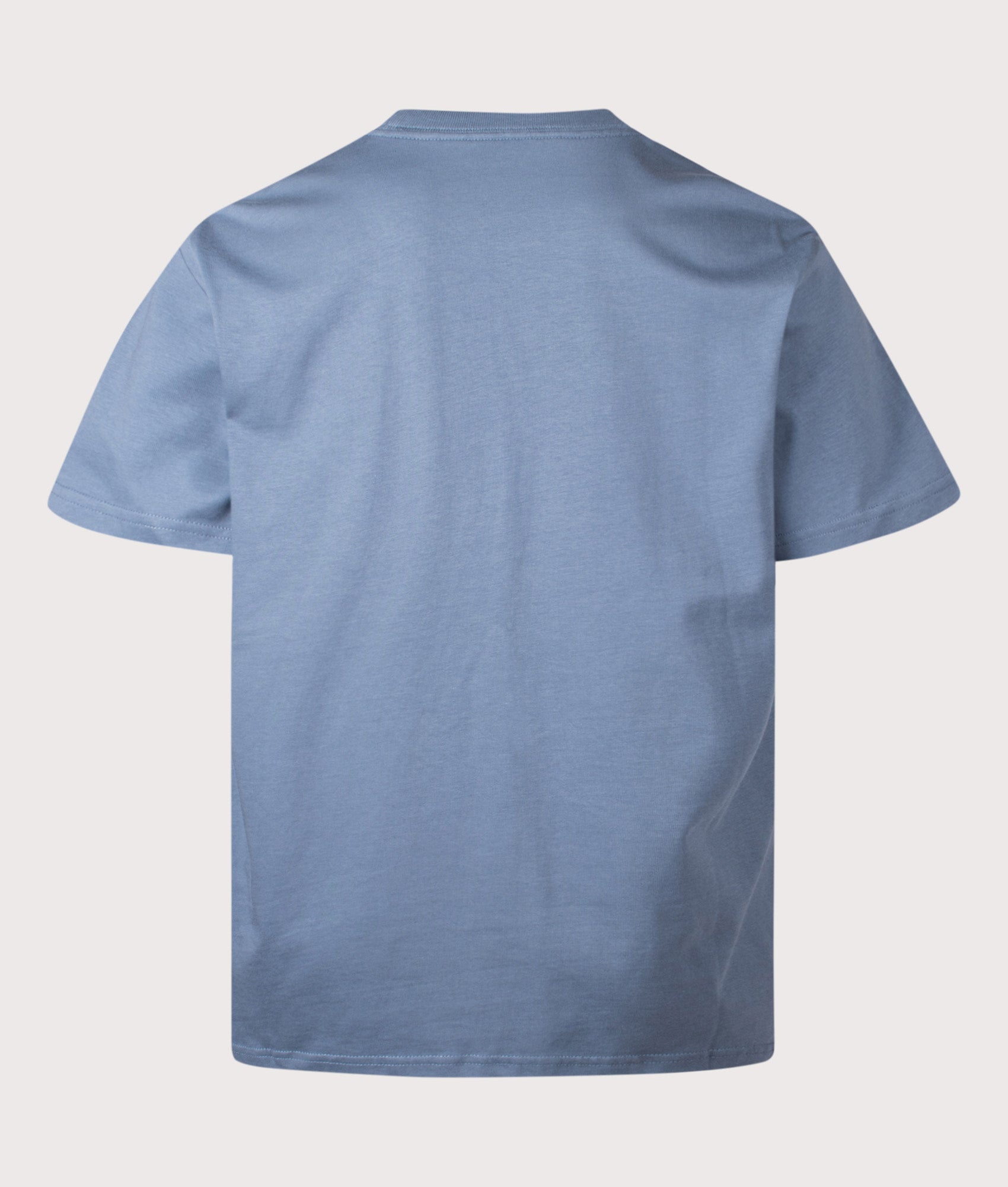 Carhartt WIP Loose Fit Chase T-Shirt in Angelite/Gold at EQVVS Menswear. Back shot.