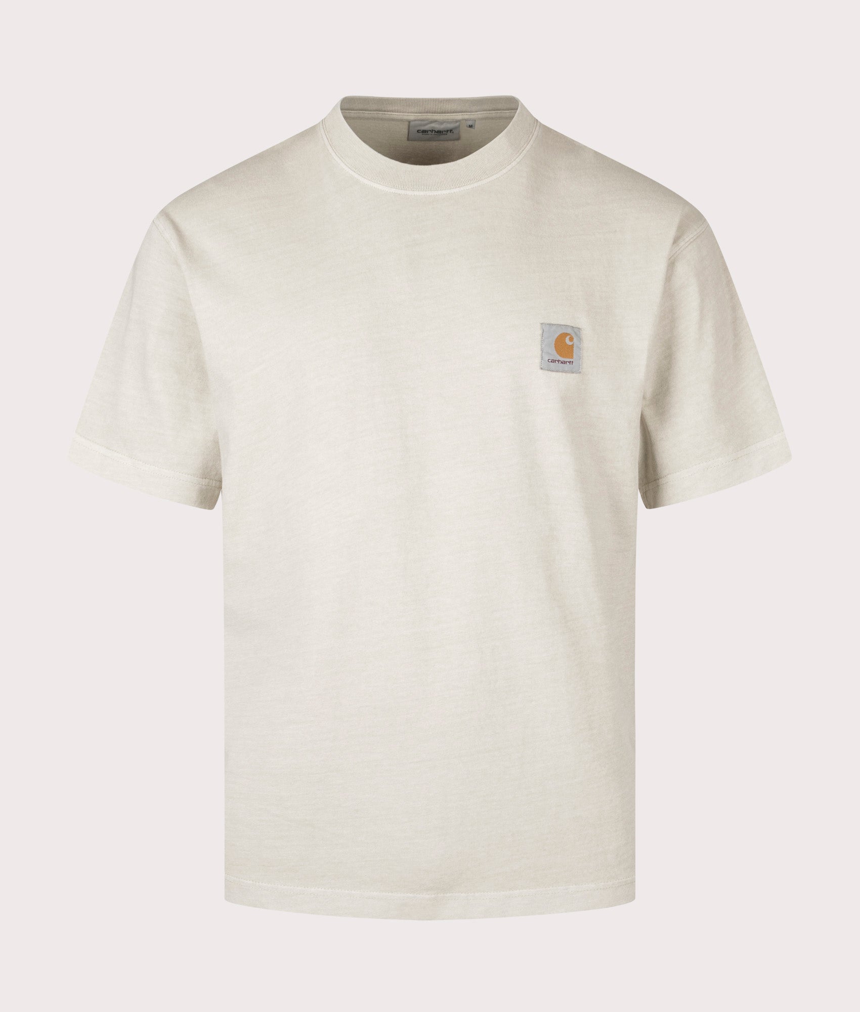 Carhartt WIP Vista T-Shirt in Fleur De Sel at EQQVS Menswear. Front shot.