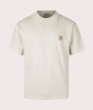 Carhartt WIP Vista T-Shirt in Fleur De Sel at EQQVS Menswear. Front shot.