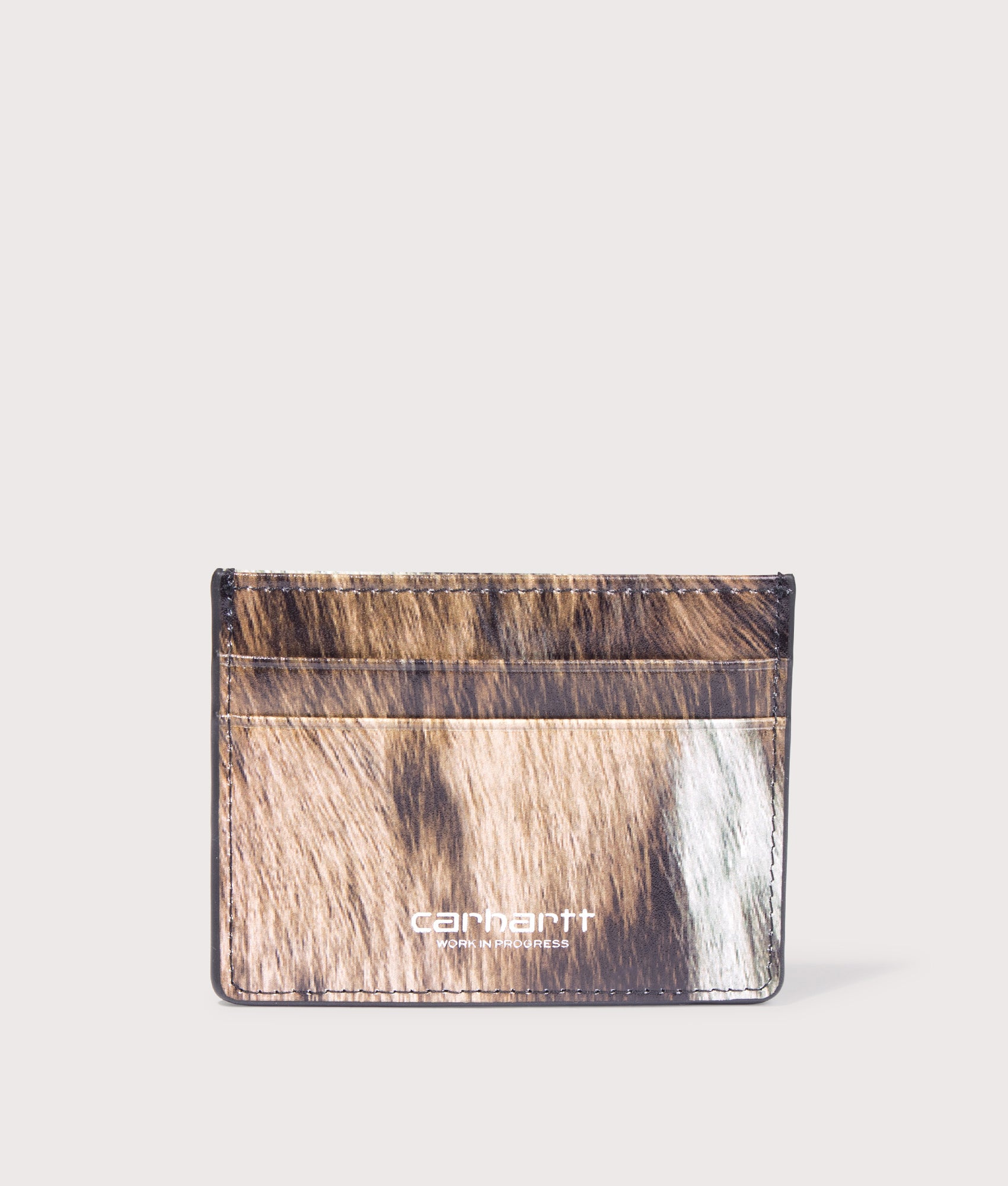 Vegas Cardholder Wallet in Wild Dog/Silver | Carhartt WIP | EQVVS | Inside shot 