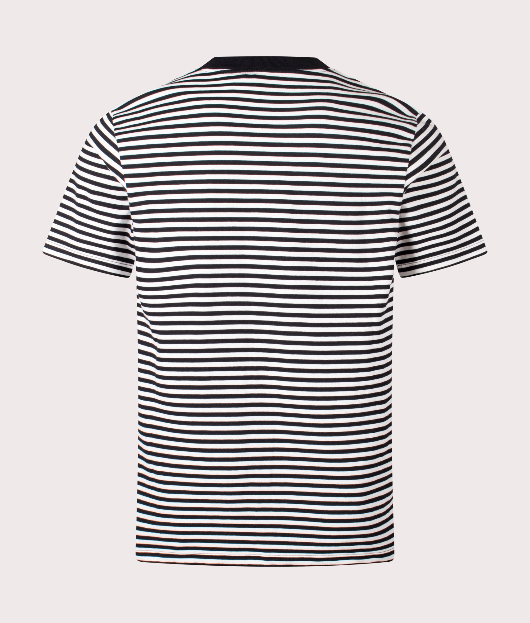 Verner Pocket T-Shirt in Verner Stripe/Black/Wax | 100% Cotton | Carhartt WIP | EQVVS | Back shot 