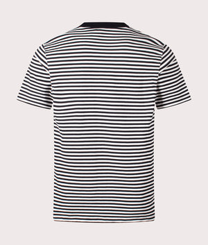 Verner Pocket T-Shirt in Verner Stripe/Black/Wax | 100% Cotton | Carhartt WIP | EQVVS | Back shot 