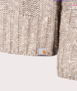 Kyloe Jumper in Wall Heather | Carhartt WIP | EQVVS | Hem detail shot 