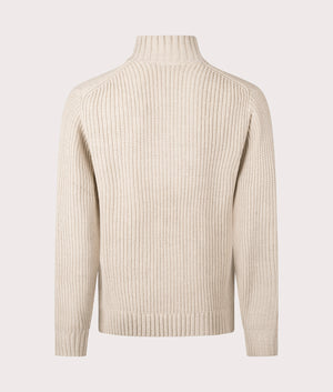 Detroit Half Zip Sweater in Fleur De Sel | Carhartt WIP | EQVVS | Back shot 