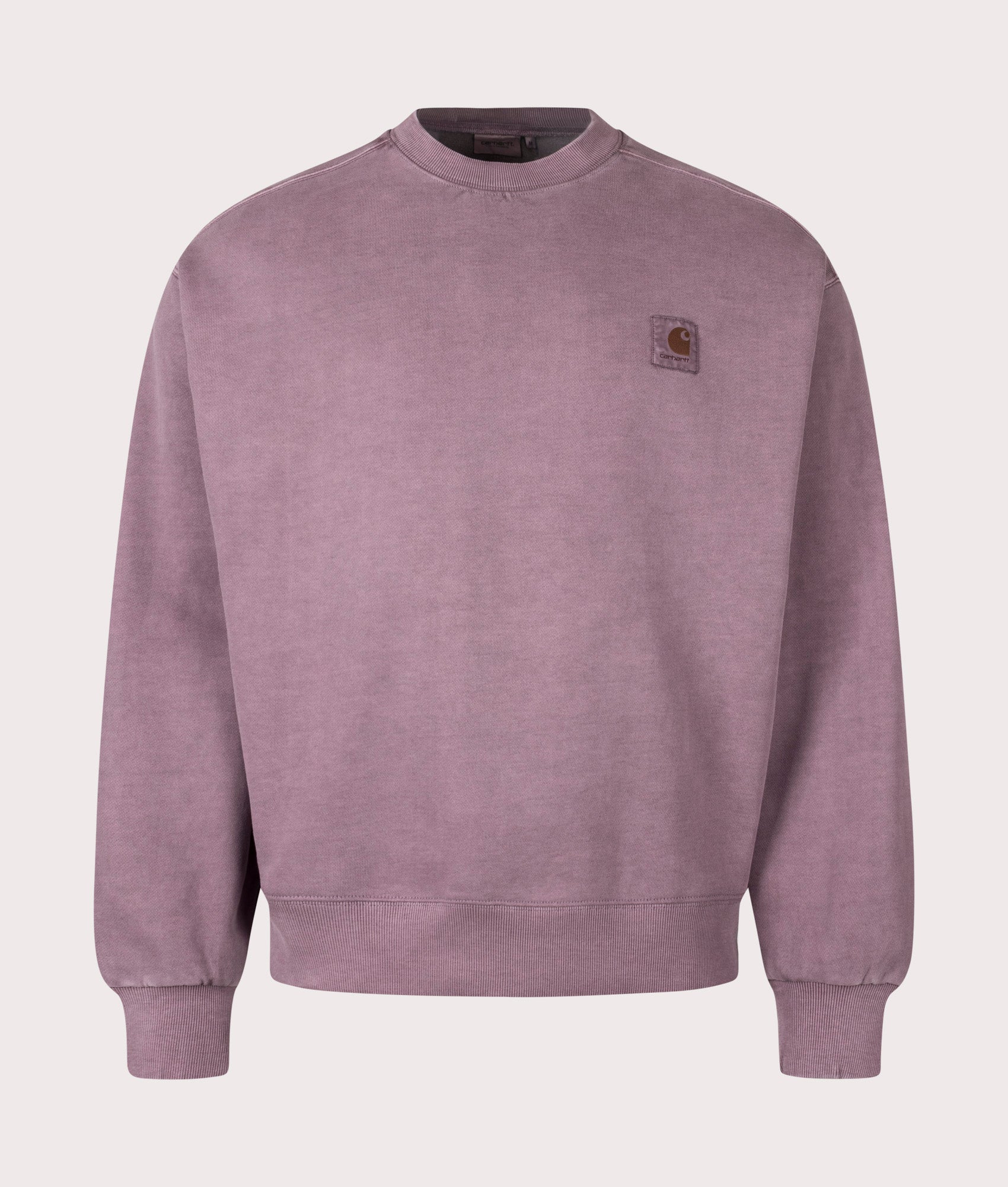 Carhartt WIP Oversized Vista Sweatshirt in Phlox at EQVVS Menswear. Front shot. 