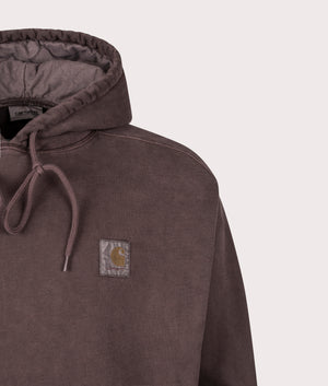 Oversized Vista Hoodie by Carhartt WIP in Palisander. Shot by EQVVS. Detail shot.