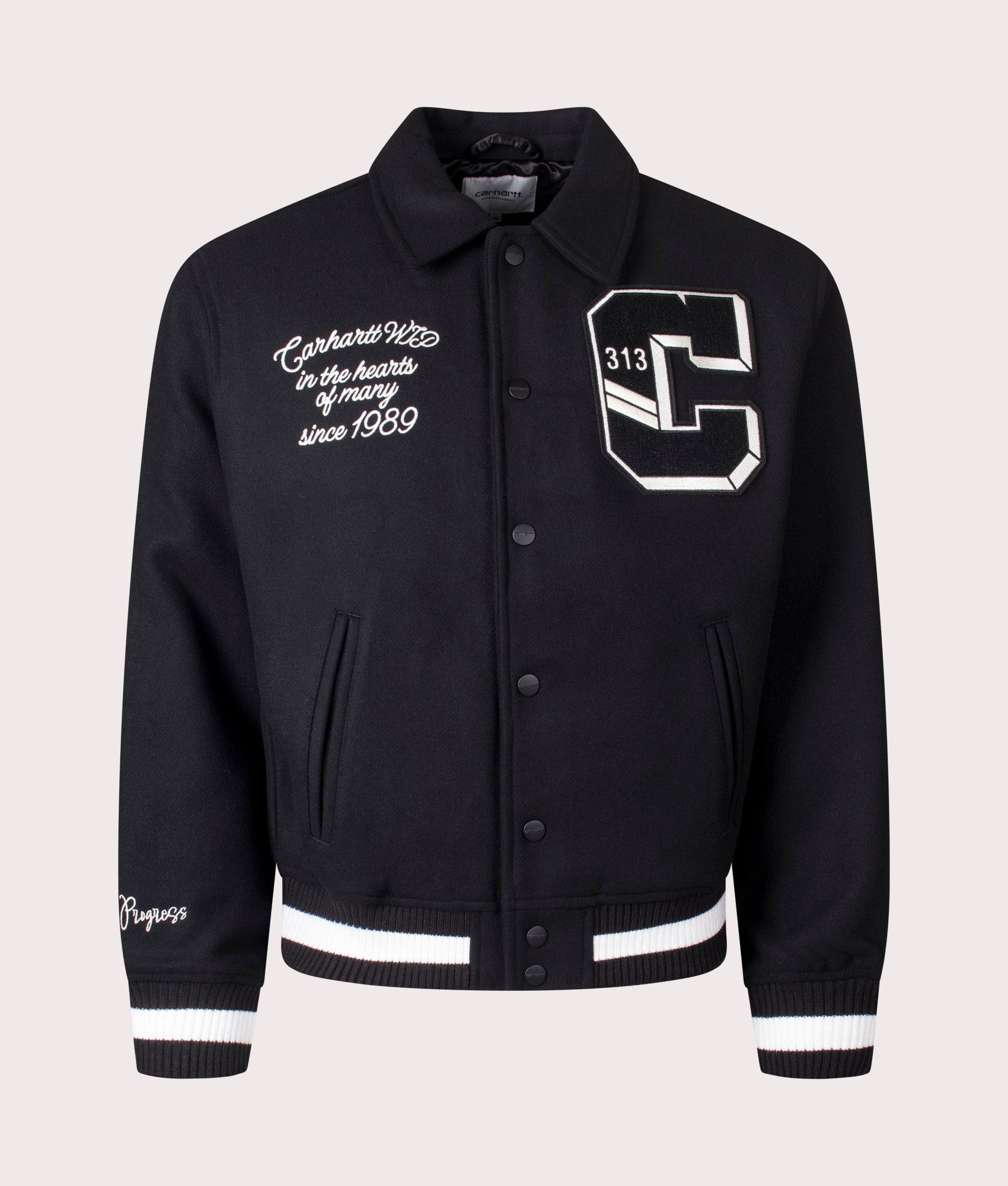 World Class Varsity Jacket in Black | Carhartt WIP | EQVVS