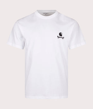 Relaxed Fit C Logo Archive T-Shirt in White | 100% Cotton | Carhartt WIP | EQVVS | Front shot 