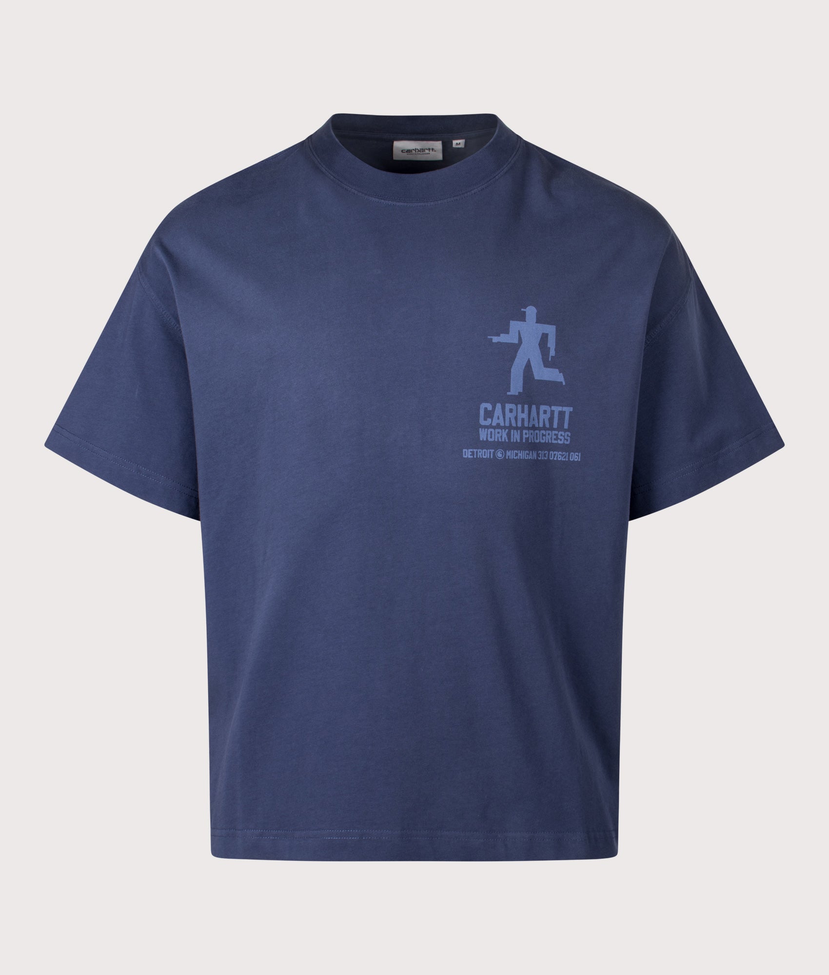 Oversized Distance T-Shirt in Jupiter Stone | 100% Cotton | Carhartt WIP | EQVVS | Front shot 
