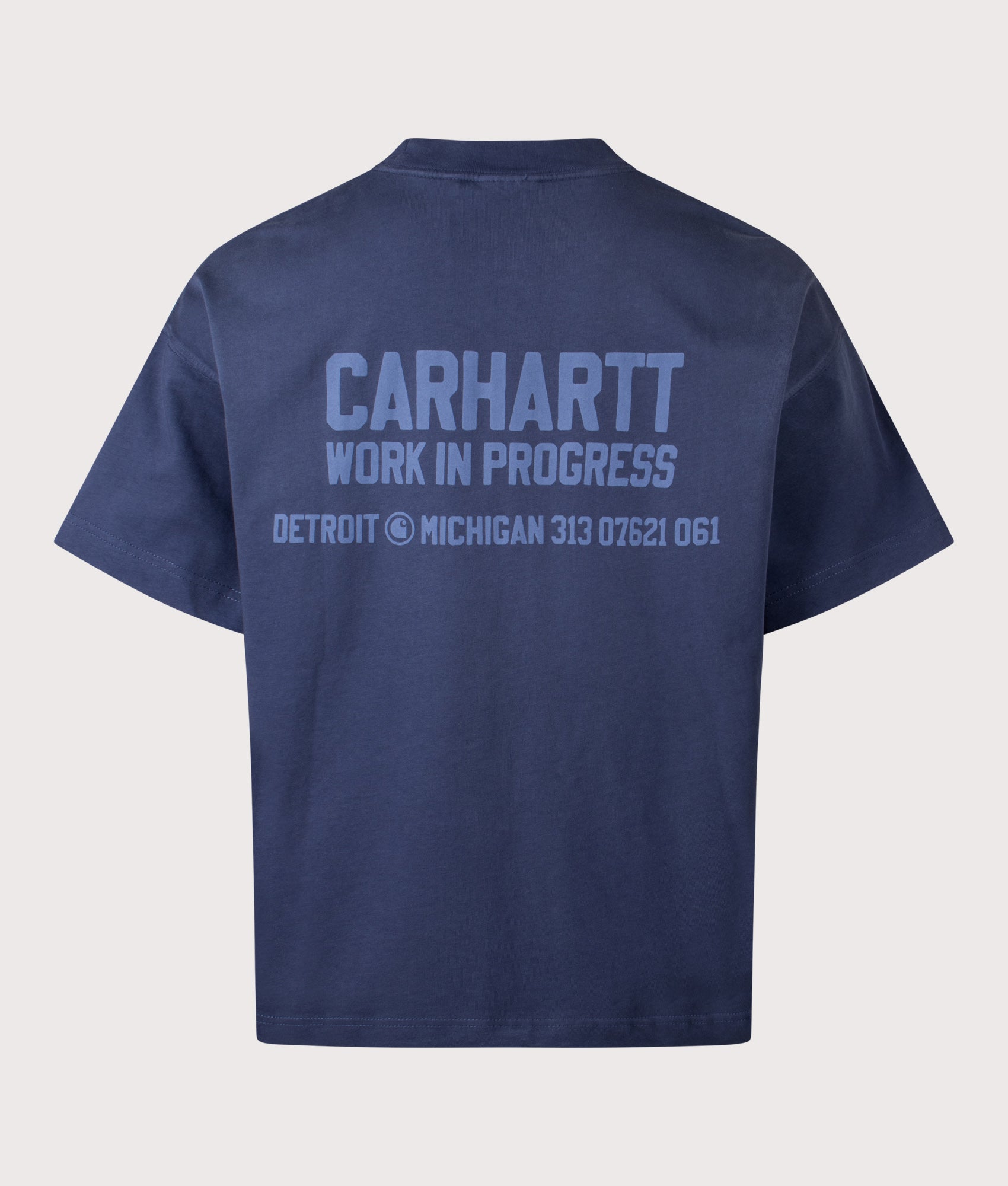 Oversized Distance T-Shirt in Jupiter Stone | 100% Cotton | Carhartt WIP | EQVVS | Back print 