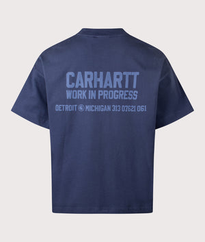 Oversized Distance T-Shirt in Jupiter Stone | 100% Cotton | Carhartt WIP | EQVVS | Back print 