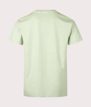 Carhartt WIP Helix Redux T-Shirt in Pale Olive. Back shot. 