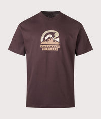 Oversized Fit Rising Helix T-Shirt: 33HXX Palisander 