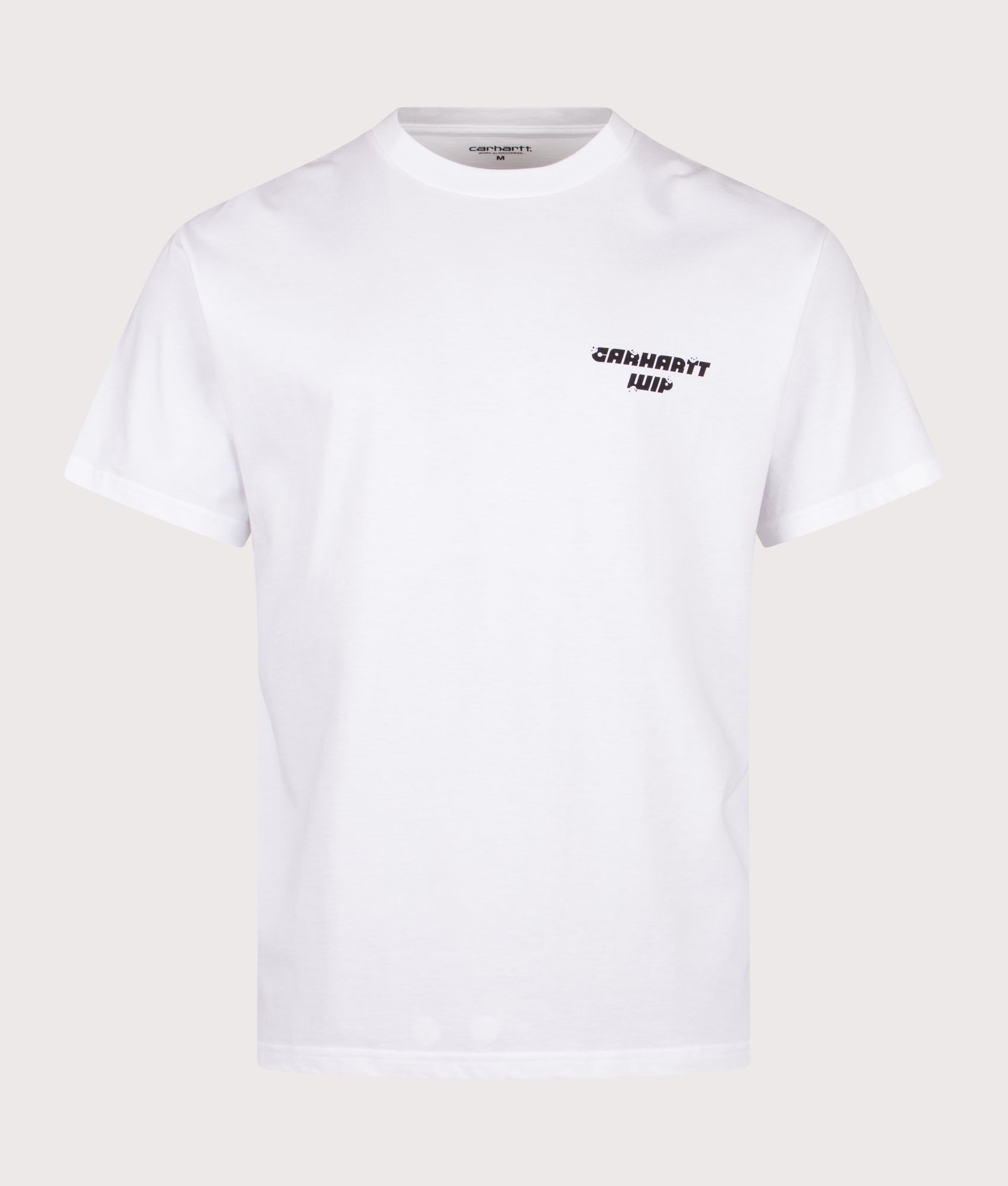 Relaxed Fit Wiptopia T-Shirt in White. 100% Cotton| Carhartt WIP | Shot at EQVVS | Front shot 