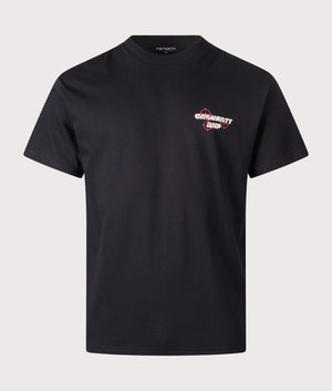 Relaxed Fit Wiptopia T-Shirt in Black. 100% Cotton| Carhartt WIP | Shot at EQVVS | Front shot